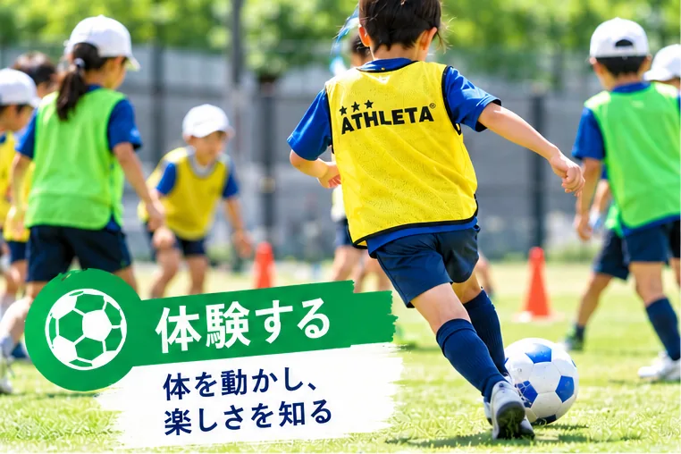 体験する:体を動かし、楽しさを知る(イメージ)